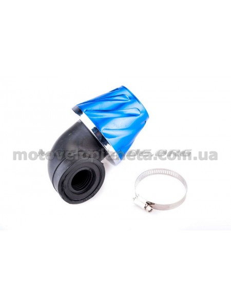 Фильтр воздушный (нулевик) Ø28/48mm (синий) KM (mod:KY-A-179), шт Фильтр воздушный (нулевик) Ø28/48mm (синий) KM (mod:KY-A-179), шт