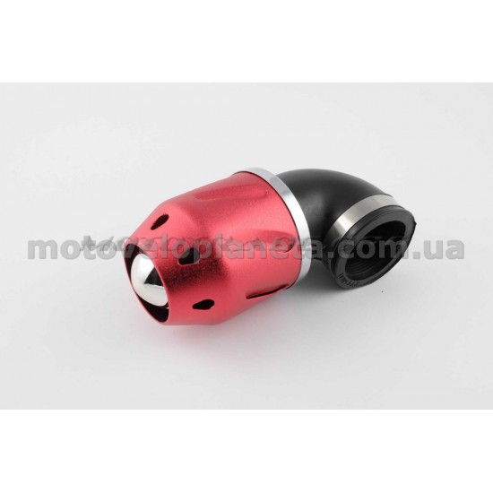 Фильтр воздушный (нулевик)   Ø42mm, 90*, пуля (красный), шт
