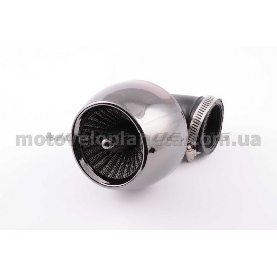 Фильтр воздушный (нулевик)   Ø42mm, 90*, турбина (черный), шт