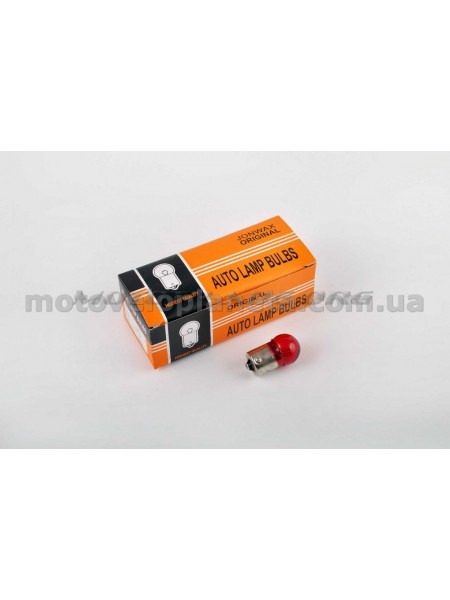 Лампа G18 (поворот, габарит)   12V 10W   (красная)   ORANGE BOX, шт