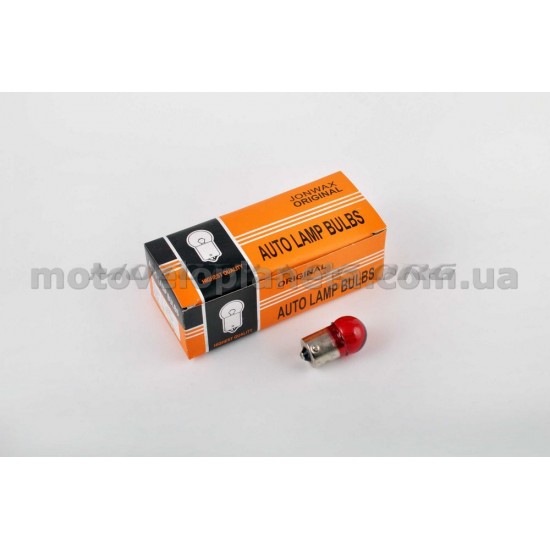 Лампа G18 (поворот, габарит)   12V 10W   (красная)   ORANGE BOX, шт