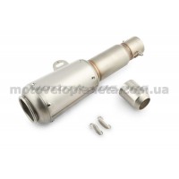 Глушитель (тюнинг)   370*105mm   (нержавейка, овал, серый, прямоток)   118, шт