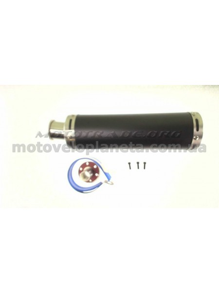 Глушитель (тюнинг)   300*90mm, креп. Ø48mm   (нержавейка, карбон, прямоток, mod:39)   KOMATCU   (mod.A), шт