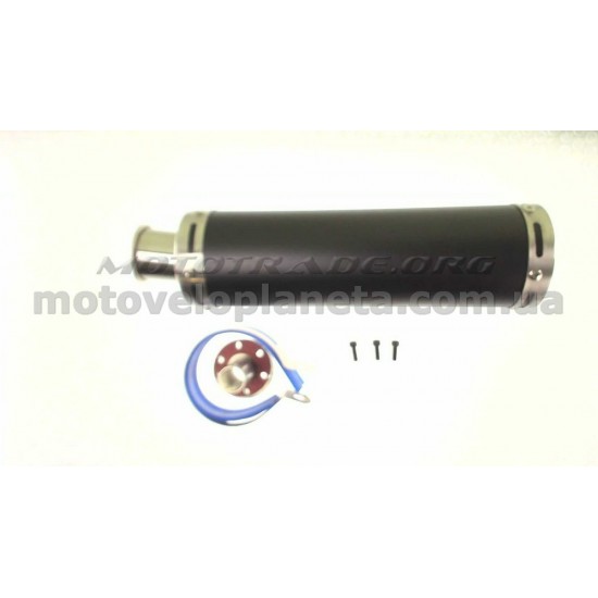 Глушитель (тюнинг)   300*90mm, креп. Ø48mm   (нержавейка, карбон, прямоток, mod:39)   KOMATCU   (mod.A), шт