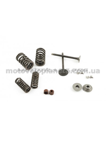 Клапаны (пара, в сборе)   4T CB125   (L-76 mm), компл.