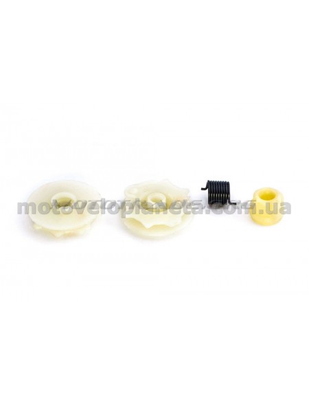 Храповик б/п (в сборе) для Husqvarna 137/142 (шкив, ведомая часть, пружина) MANLE, шт Храповик б/п (в сборе) для Husqvarna 137/142 (шкив, ведомая часть, пружина) MANLE, шт