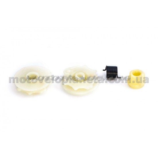 Храповик б/п (в сборе)   для Husqvarna 137/142   (шкив, ведомая часть, пружина)   MANLE, шт