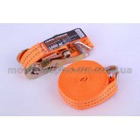 Ремень стяжной с натяжным механизмом 1500кг, оранжевый   LVT, шт