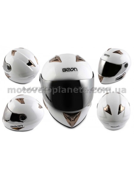 Шлем-интеграл (mod:B-500) (size:M, белый) BEON, шт Шлем-интеграл (mod:B-500) (size:M, белый) BEON, шт