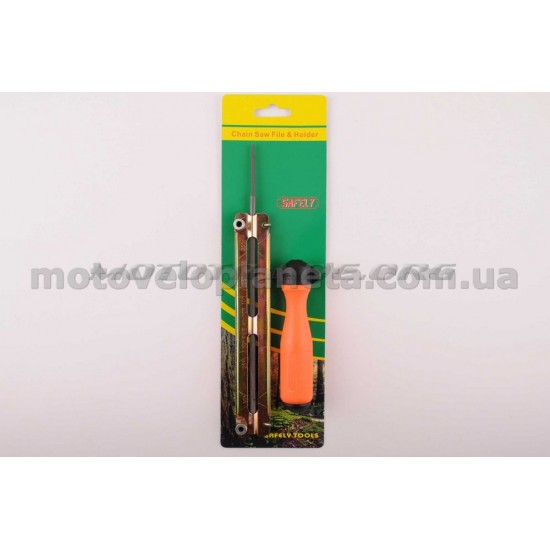 Напильник бензопильный   Ø5,5mm   (+планка +ручка)   SAFELY, шт