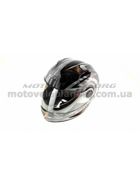 Шлем-интеграл   (mod:B-500) (size:M, черно-серый)   BEON, шт