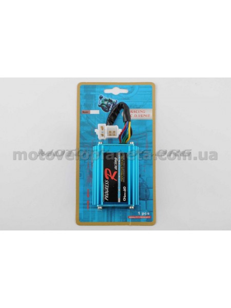 Коммутатор (тюнинг) CG 125-150 (аналоговый, синий) PROGRES RACING, шт Коммутатор (тюнинг) CG 125-150 (аналоговый, синий) PROGRES RACING, шт