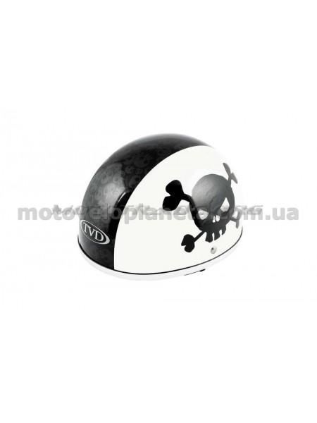 Шлем-каска (mod:Skull) (size:L, бело-черный) TVD, шт Шлем-каска (mod:Skull) (size:L, бело-черный) TVD, шт