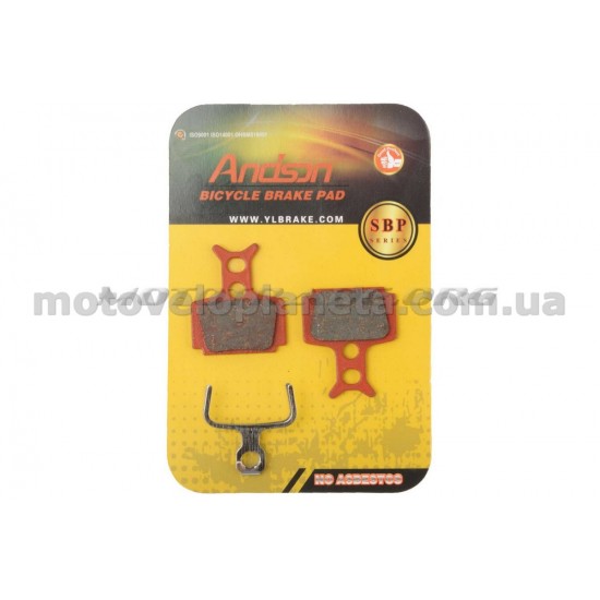 Колодки тормозные велосипедные (дисковые) 33.1х4х28.2   Formula The one, R1, Mega   (mod:SBP-1034), компл.