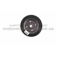 Колесо для тачек и платформ (литая резина)   (180/50- 100mm, под ось 20mm) (2 подшипника)   MRHD, шт
