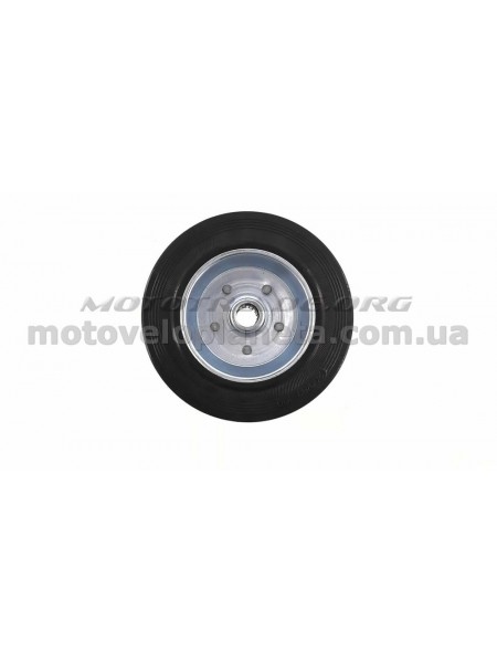 Колесо для тачек и платформ (литая резина)   (200/50- 100mm, игольчатый подшипник)   MRHD, шт