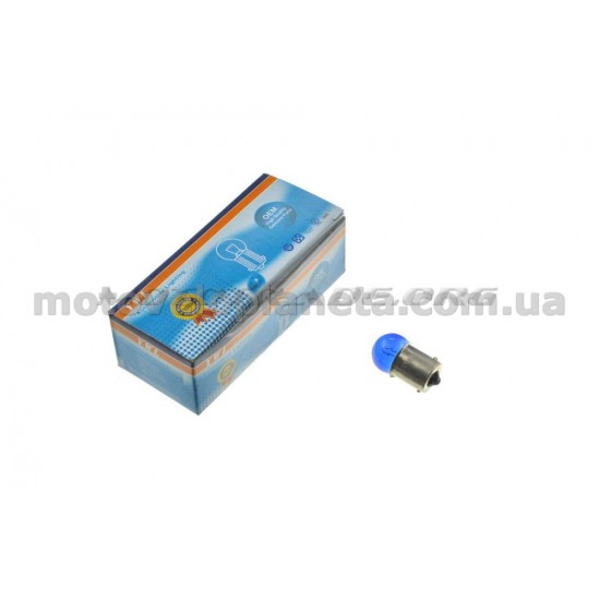 Лампа G18 (поворот, габарит)   12V 10W   (синяя)   YWL, шт
