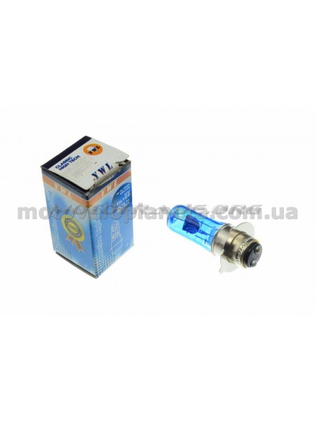 Лампа P15D-25-3 (3 уса)   12V 18W/18W   (супер белая)   YWL, шт