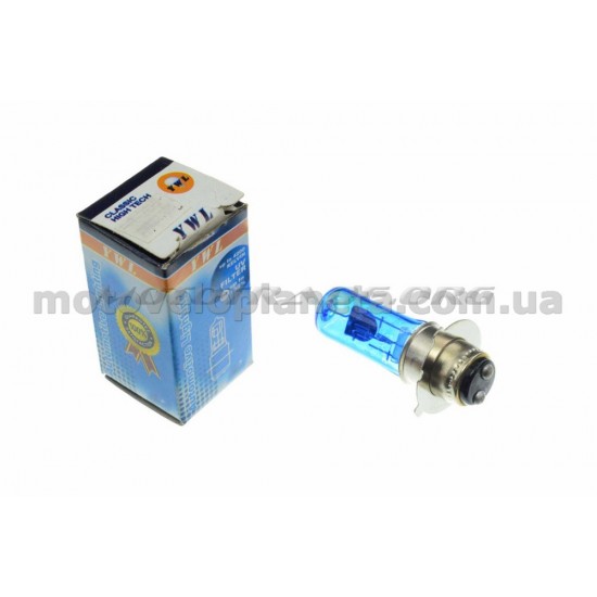 Лампа P15D-25-3 (3 уса)   12V 18W/18W   (супер белая)   YWL, шт