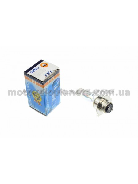 Лампа P15D-25-3 (3 уса)   12V 35W/35W   (хамелеон радужный)   YWL, шт