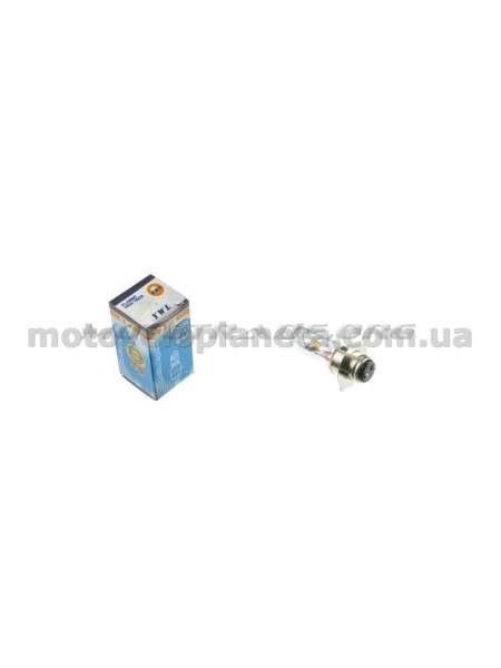 Лампа P15D-25-3 (3 уса)   12V 35W/35W   (хамелеон розовый)   YWL, шт