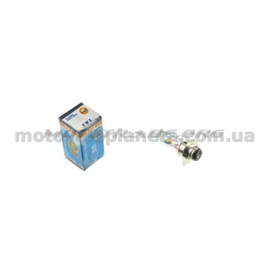 Лампа P15D-25-3 (3 уса)   12V 35W/35W   (хамелеон розовый)   YWL, шт