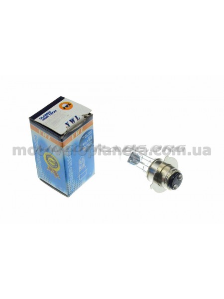 Лампа P15D-25-3 (3 уса)   12V 50W/50W   (белая)   YWL, шт