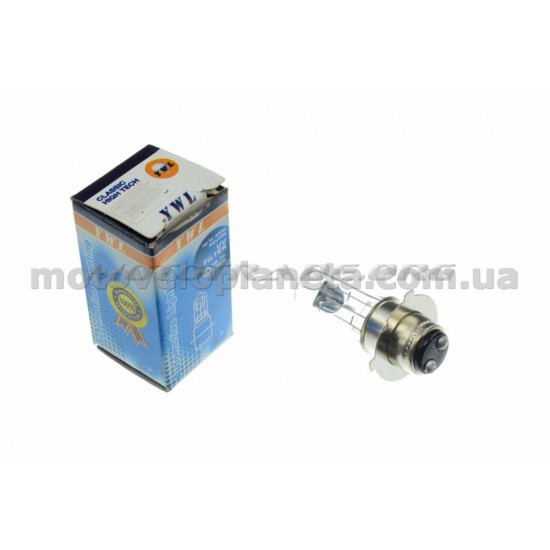 Лампа P15D-25-3 (3 уса)   12V 50W/50W   (белая)   YWL, шт