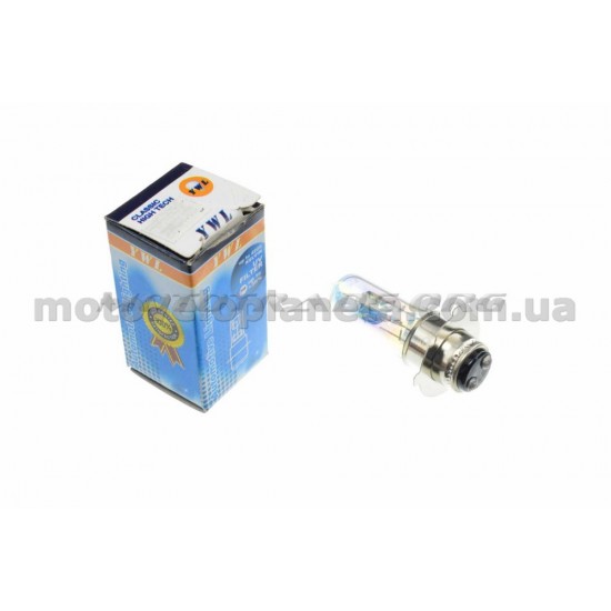 Лампа P15D-25-3 (3 уса)   12V 50W/50W   (хамелеон розовый)   YWL, шт