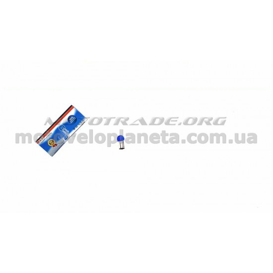 Лампа S25 (двухконтактная)   12V 10W/5W   (стоп, габарит)   (синяя)   YWL, шт