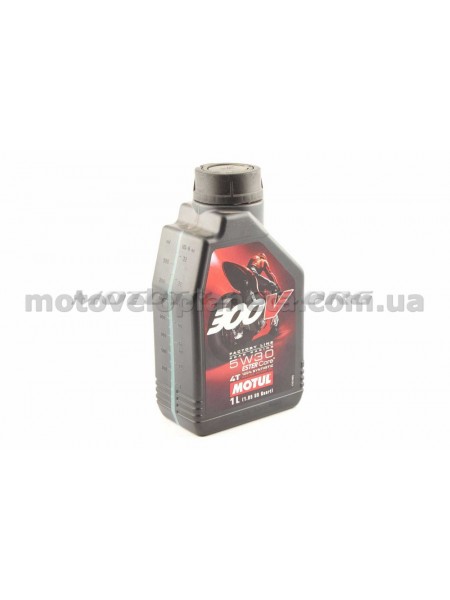 Масло   4T, 1л   (синтетика, 5W-30, 300V FACTORY LINE ROAD RACING)   MOTUL   (#104108), шт