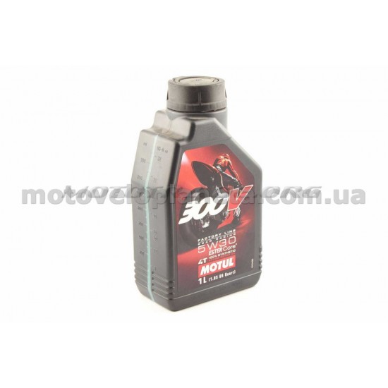 Масло   4T, 1л   (синтетика, 5W-30, 300V FACTORY LINE ROAD RACING)   MOTUL   (#104108), шт