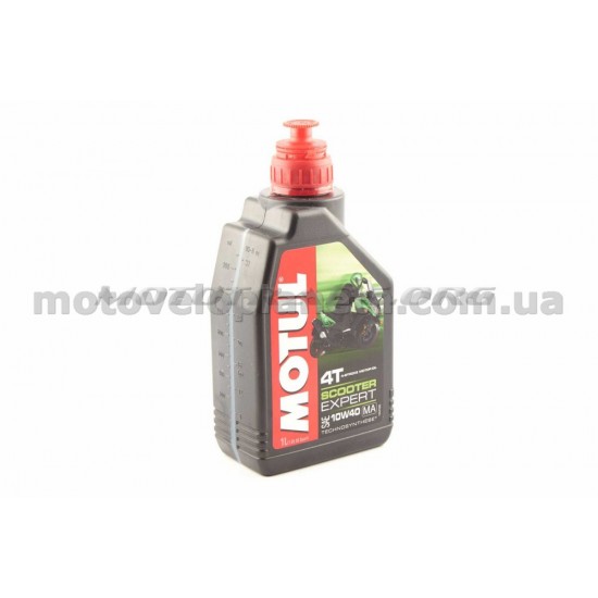 Масло   4T, 1л   (полусинтетика, 10W-40, Scooter Expert MA, API SM/SL/SJ)   MOTUL   (#105960), шт