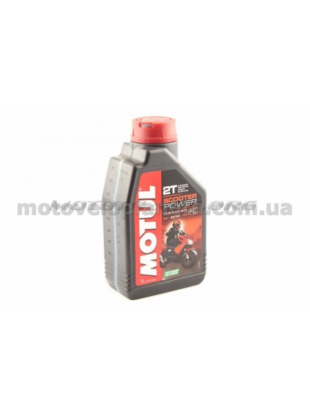 Масло   2T, 1л   (синтетика, Scooter Power, API TC)   MOTUL   (#105881), шт