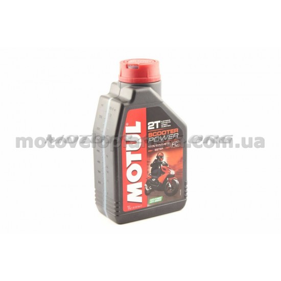 Масло   2T, 1л   (синтетика, Scooter Power, API TC)   MOTUL   (#105881), шт