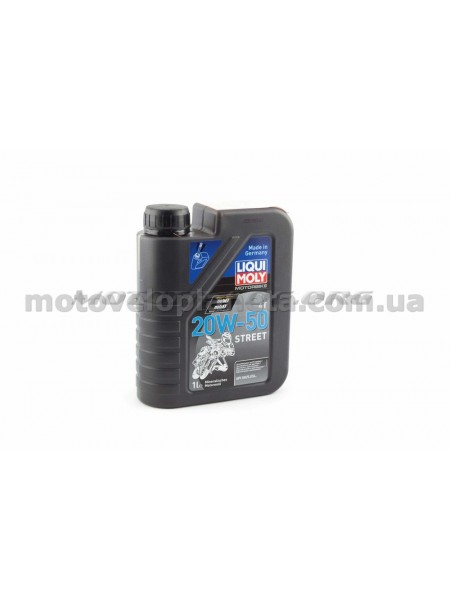 Масло   4T, 1л   (минеральное, 20W-50, STREET)   LIQUI MOLY   #1500, шт