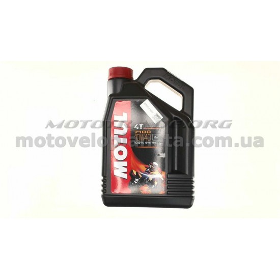 Масло   4T, 4л   (синтетика, 10W-40, 7100, API SL/SJ/SH/SG)   MOTUL   (#104092), шт
