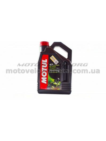 Масло   4T, 4л   (полусинтетика, 10W-40, 5100, API SL/SJ/SH/SG)   MOTUL   (#104068), шт