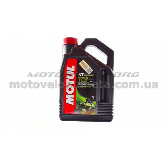 Масло   4T, 4л   (полусинтетика, 10W-40, 5100, API SL/SJ/SH/SG)   MOTUL   (#104068), шт
