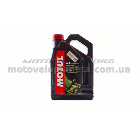 Масло   4T, 4л   (полусинтетика, 10W-40, 5000, API SJ/SH/SG)   MOTUL   (#104056), шт