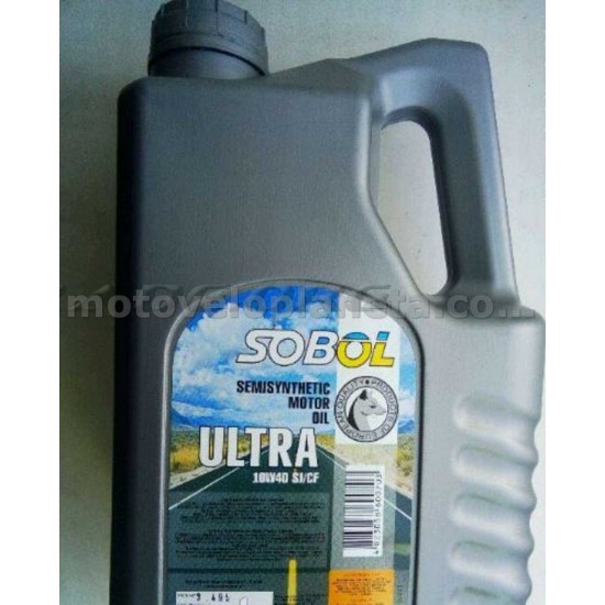 Масло   автомобильное, 4л   (SAE 10W-40, полусинтетика, ULTRA)   SOBOL   (#GPL), шт