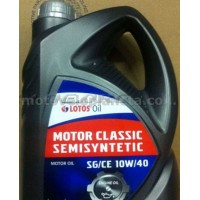 Масло   автомобильное, 5л   (SAE 10W-40, полусинтетика, MOTOR CLASSIC SEMISYNTETIC SG/CE)   LOTOS   (#GPL), шт