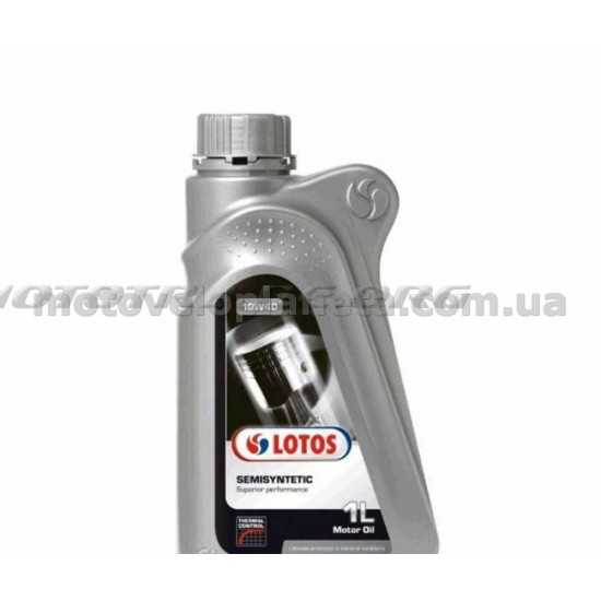 Масло   автомобильное, 1л   (SAE 10W-40, полусинтетика, MOTOR SEMISYNTETIC SL/CF)   LOTOS   (#GPL), шт
