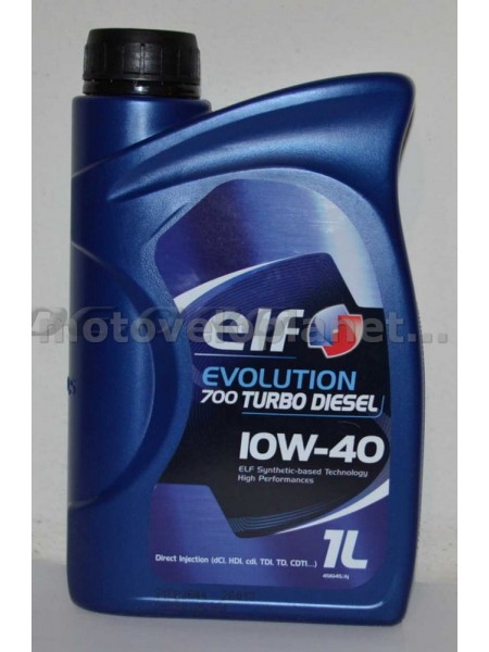 Масло   автомобильное, 1л   (SAE 10W-40, полусинтетика) (Evolution 700 TURBO DIESEL 10W-40 )   ELF   (#GPL), шт