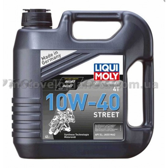 Масло   4T, 4л   (полусинтетика, 10W-40, STREET)   LIQUI MOLY   #7512, шт
