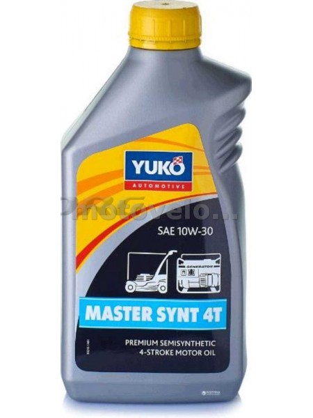 Масло   4T, 1л   (10W30, полусинтетика, для садовой техники, MASTER SYNT)   YUKO, шт