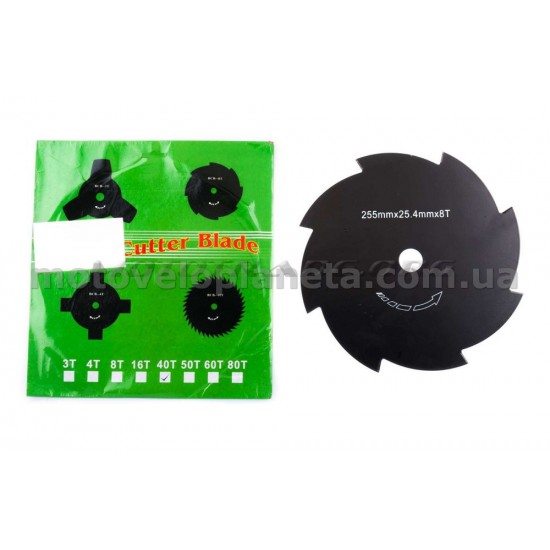 Нож мотокосы   8T   (Ø255/25.4 mm)   BEST, шт