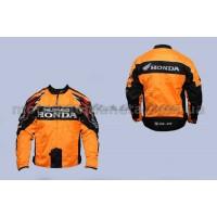 Мотокуртка   HONDA   (текстиль) (size:L, оранжево-черная), шт