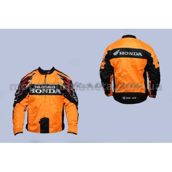 Мотокуртка   HONDA   (текстиль) (size:L, оранжево-черная), шт