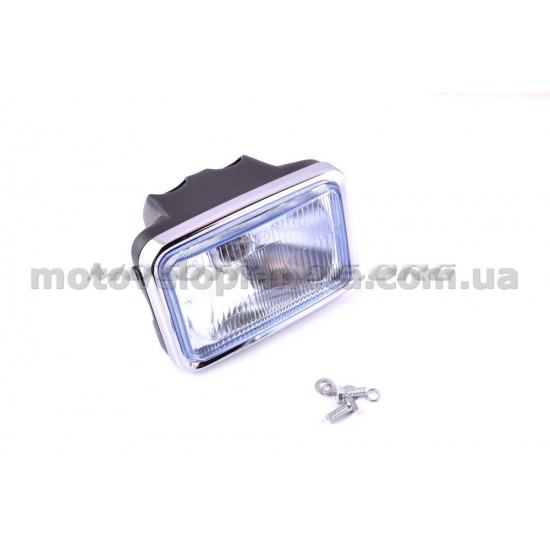 Фара (в сборе)   4T CB125, CG125   (квадратная)   (синяя)   EVO, шт